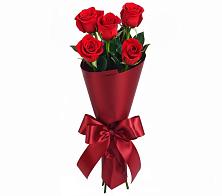 Букет 5 Красных роз Эдлесс Лав в Касторное