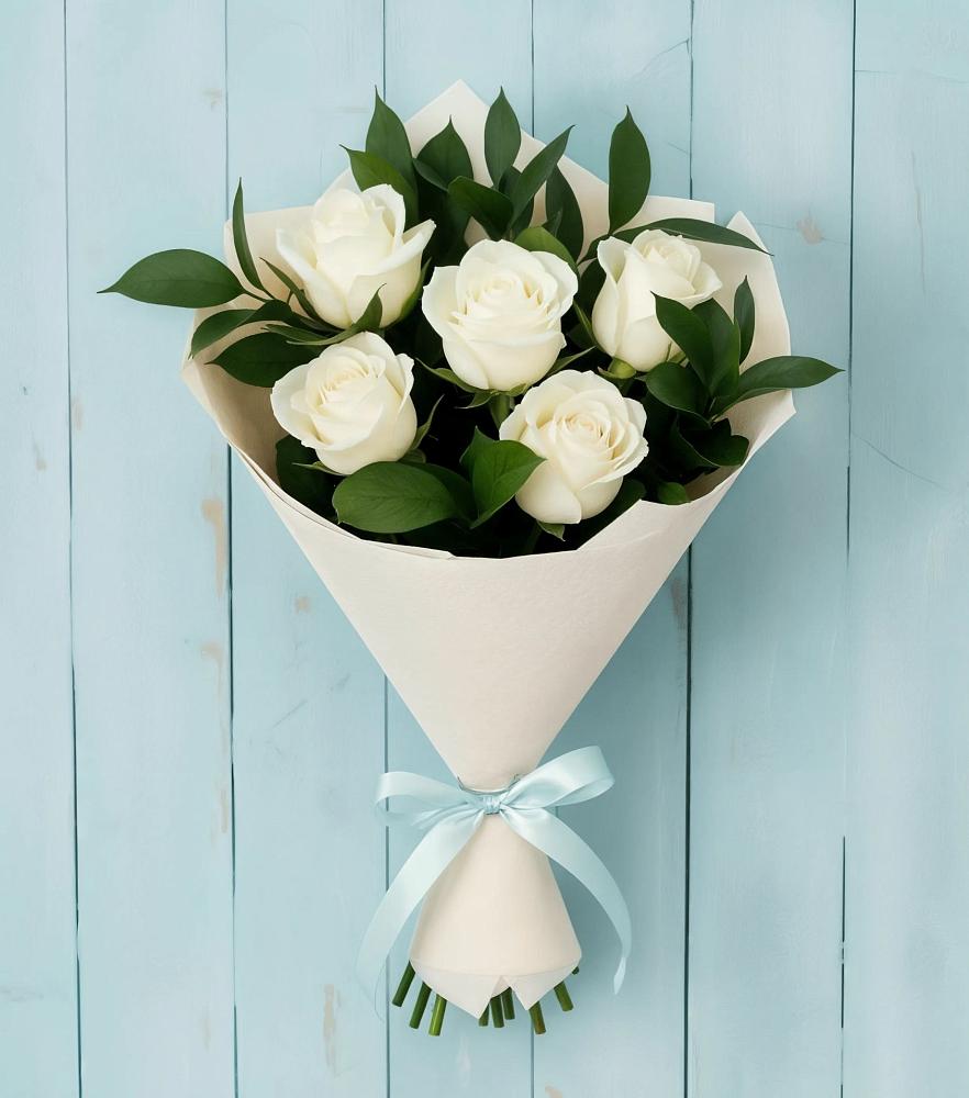 Букет цветов из: Розы в Касторное