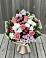 Букет цветов из: Альстромерии, Гвоздики, Розы и Хризантемы в Касторное