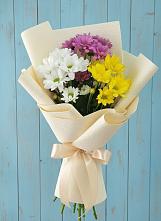 Букет цветов из:  Хризантемы в Касторное