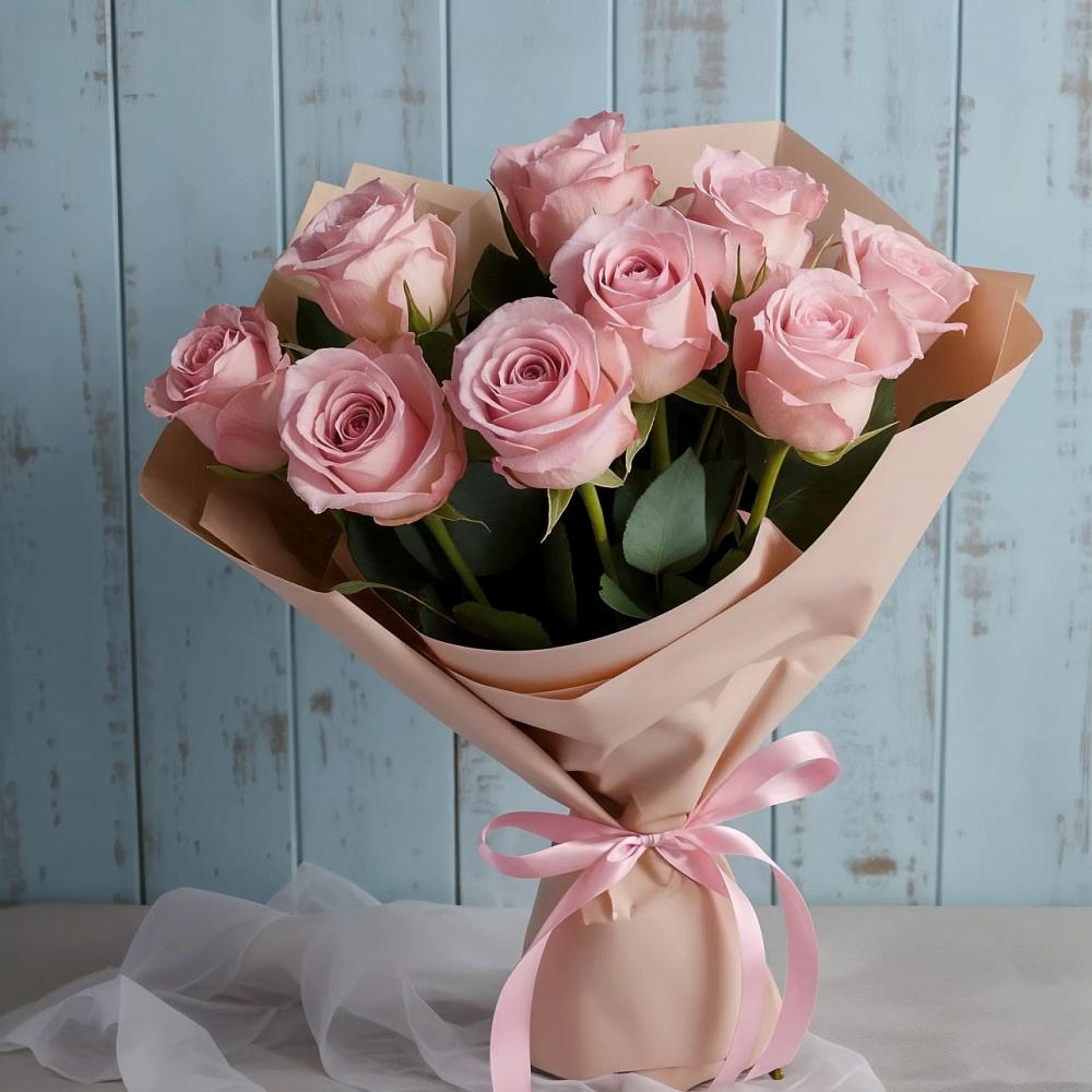 Букет цветов из: Розы в Касторное