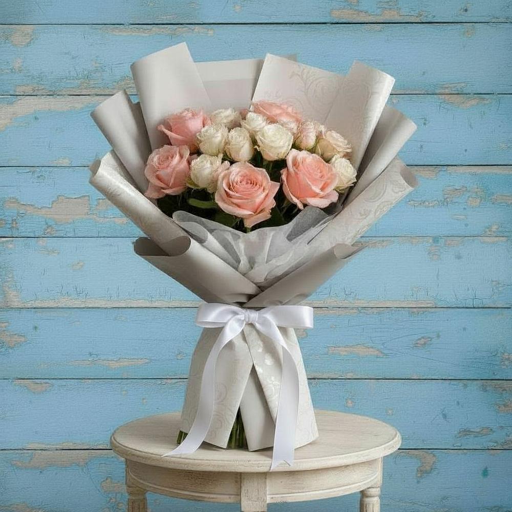 Букет цветов из: Розы в Касторное