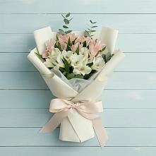 Букет цветов из:  Альстромерии в Касторное