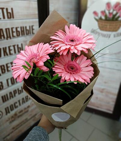 Букет цветов из: Герберы в Касторное