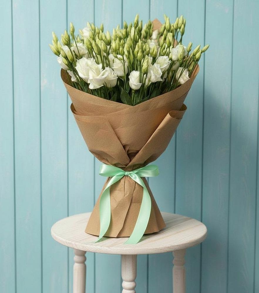 Букет цветов из: Лизиантусы в Касторное