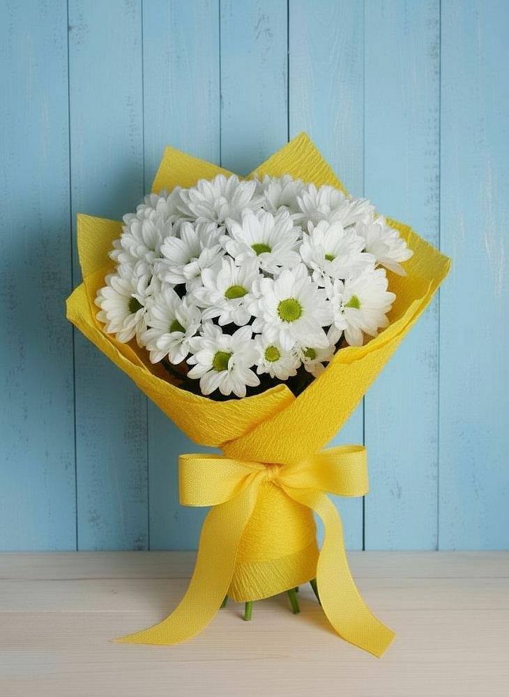 Букет цветов из: Хризантемы в Касторное