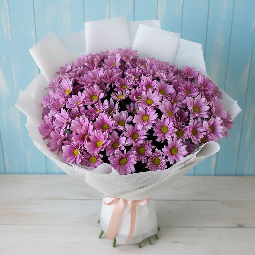 Букет цветов из: Хризантемы в Касторное