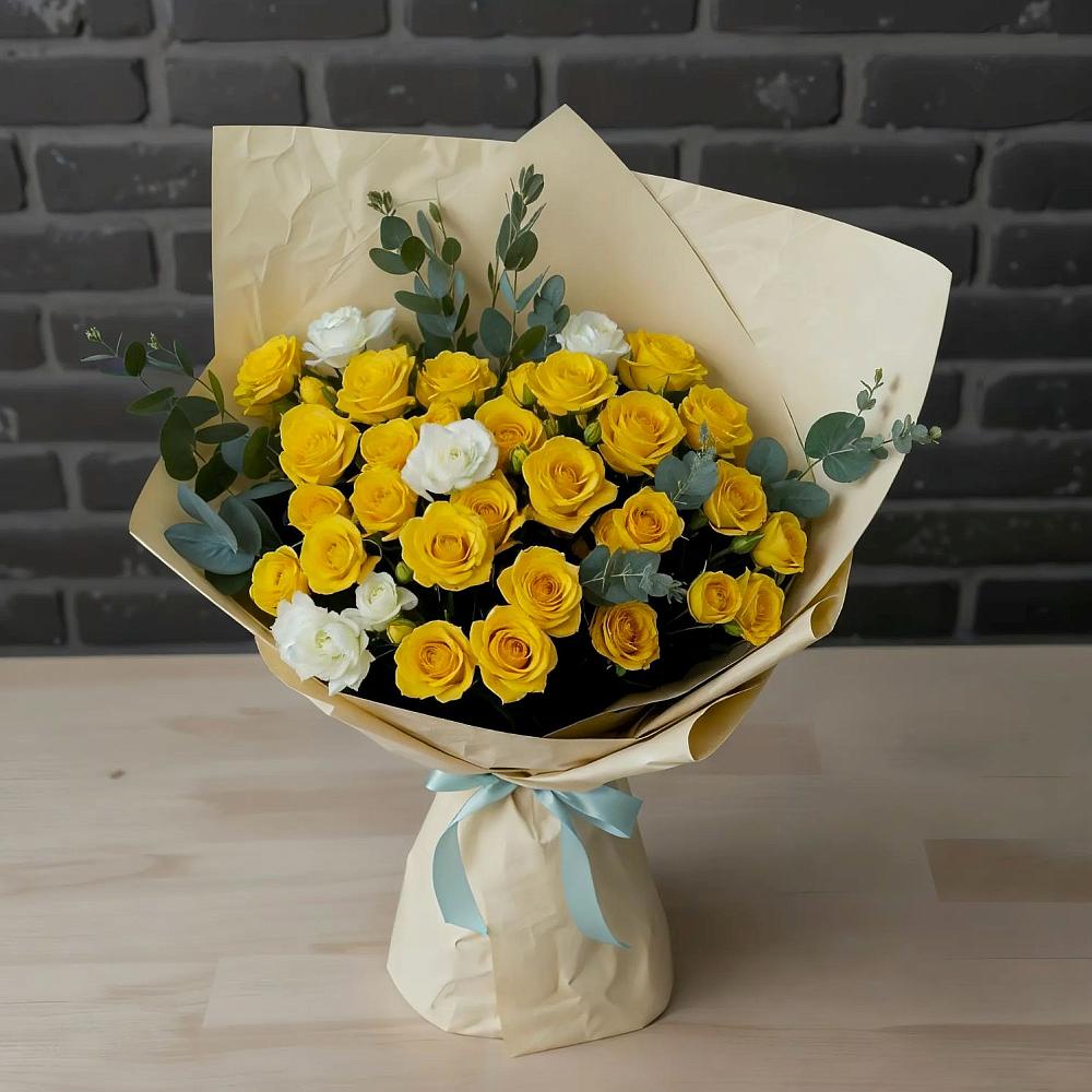 Букет цветов из: Розы в Касторное