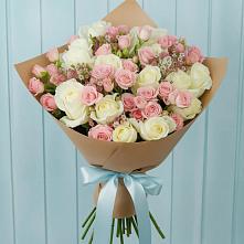 Букет цветов из:  Розы в Касторное